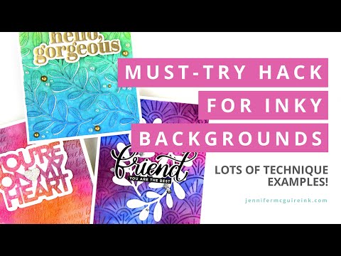 Must-Try Hack For Inky Backgrounds! Lots of Techniques