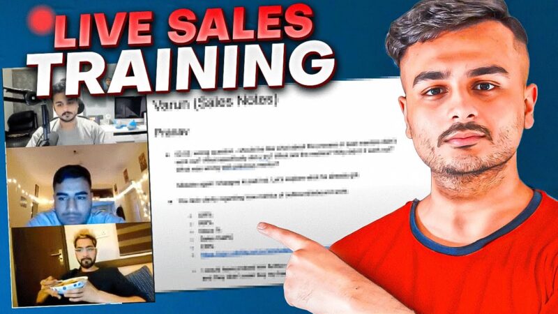 ₹19 Lakhs cash in the last 10-days (Watch me train my sales team LIVE)