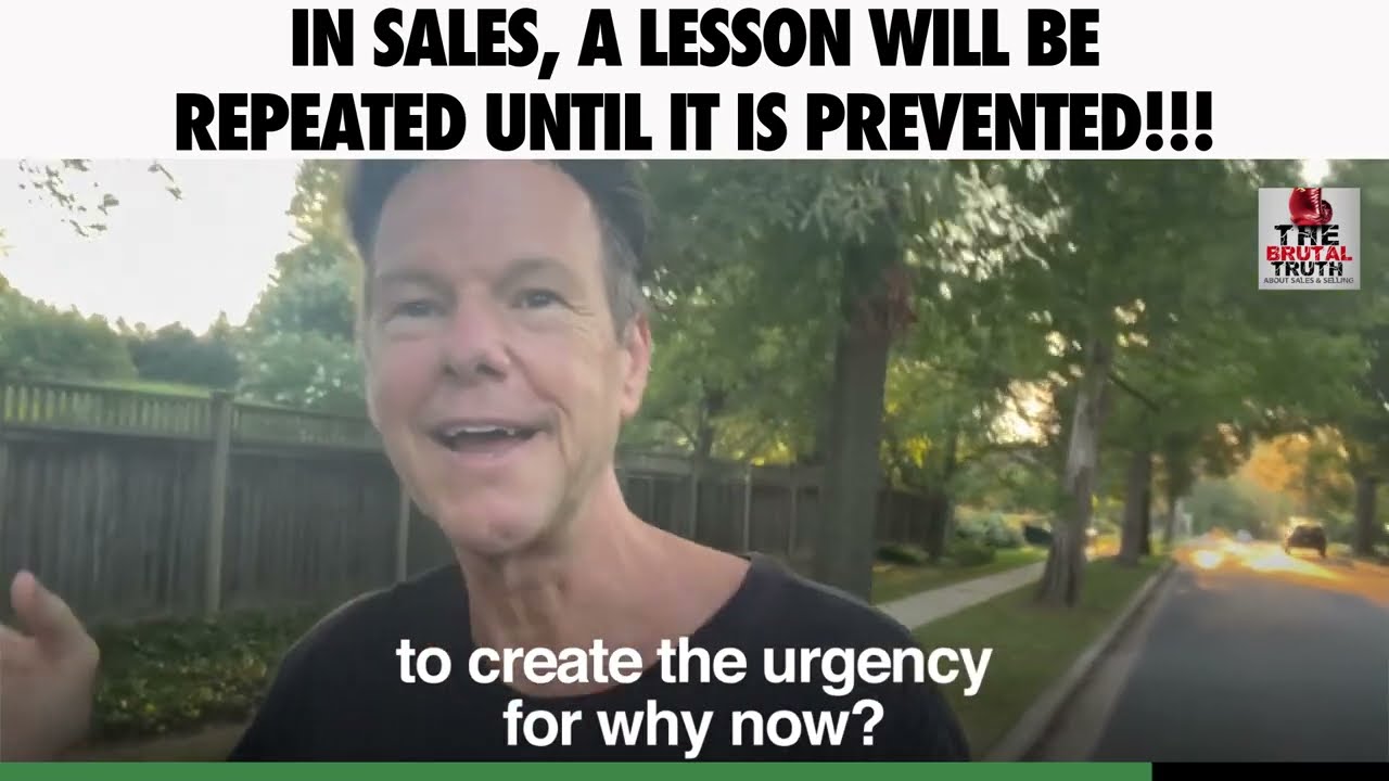 IN SALES IT IS ALL ABOUT PREVENTING MISTAKES – NOT JUST LEARNING FROM THEM!!!