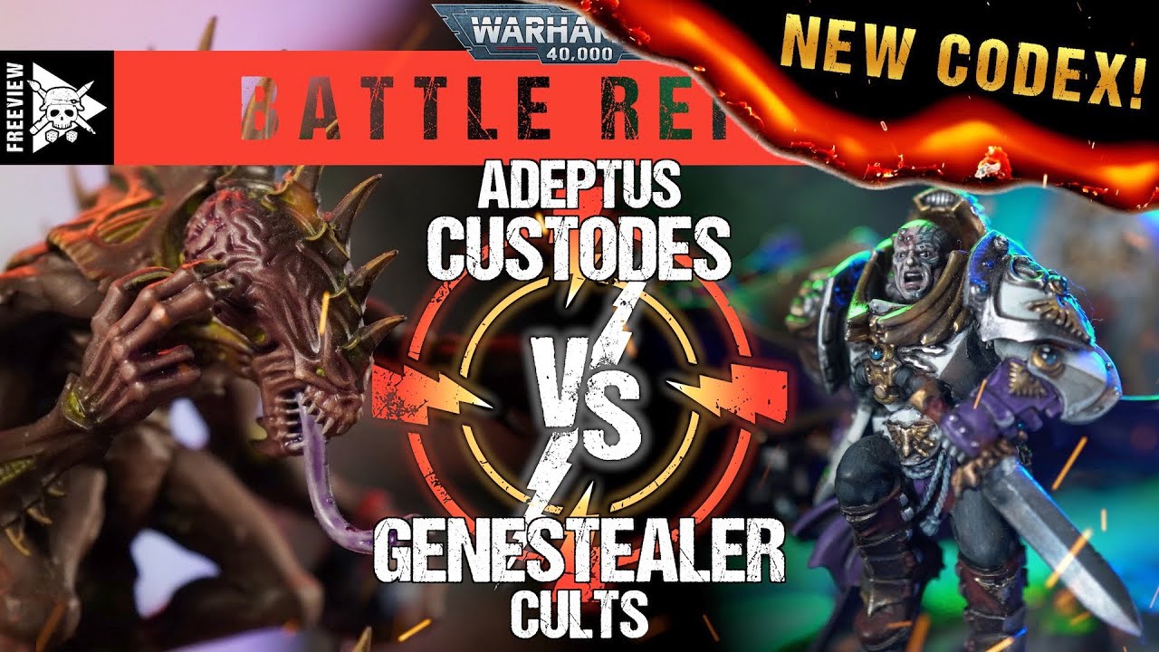 **NEW CODEX** Adeptus Custodes vs Genestealer Cult 2,000pts | Warhammer 40,000 Battle Report