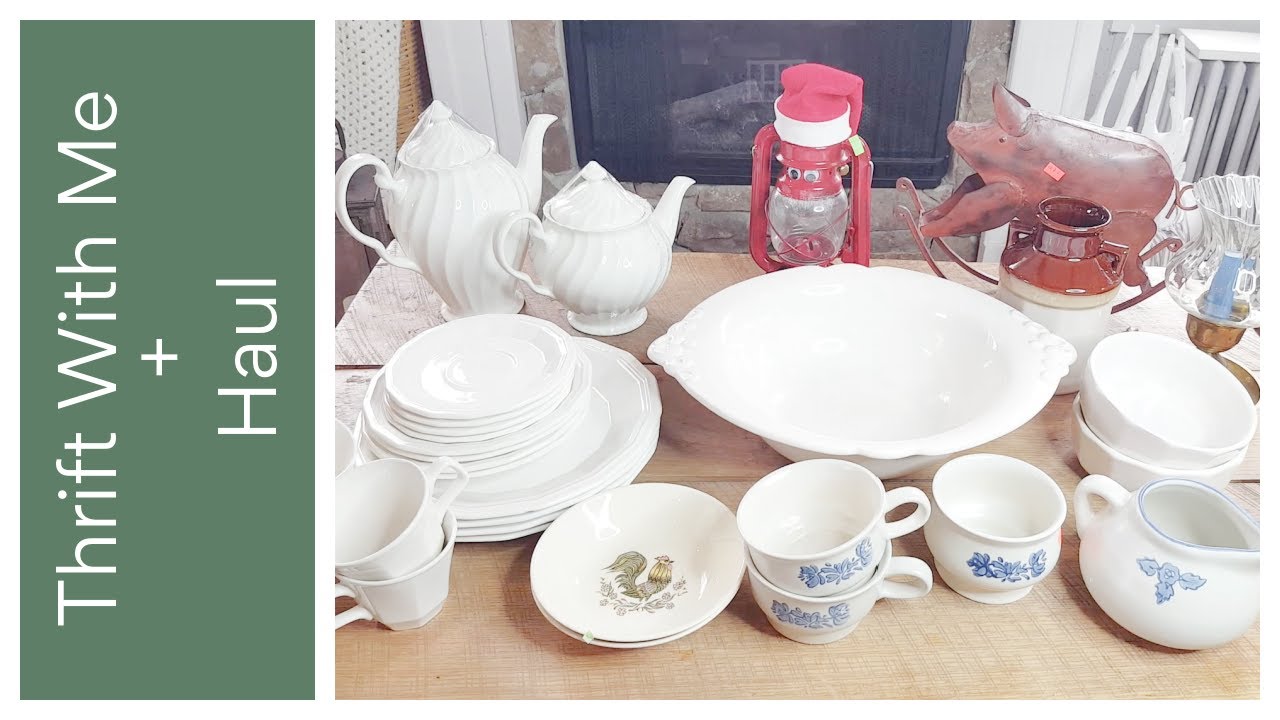 I HIT THE MOTHERLOAD OF IRONSTONE! {The Secondhand Gem Goodwill Thrift With Me} Shop with Me + Haul