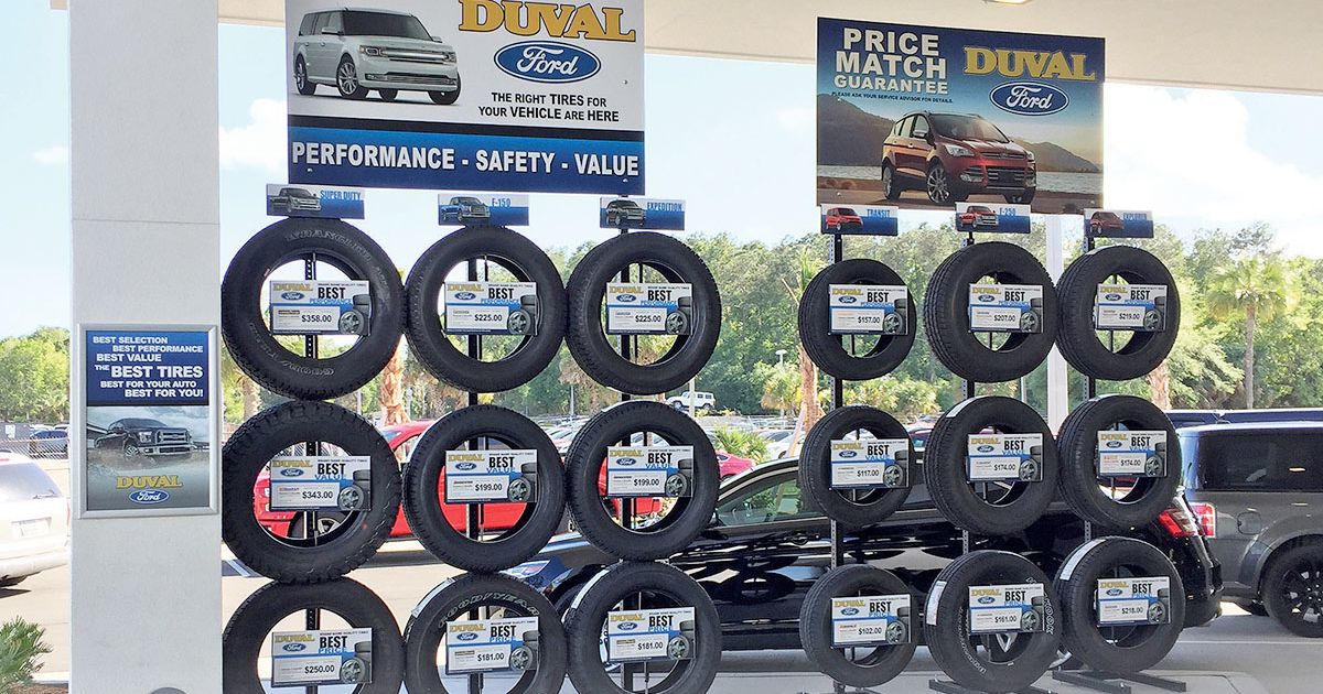 Why tires are key to keep car dealership service customers coming back