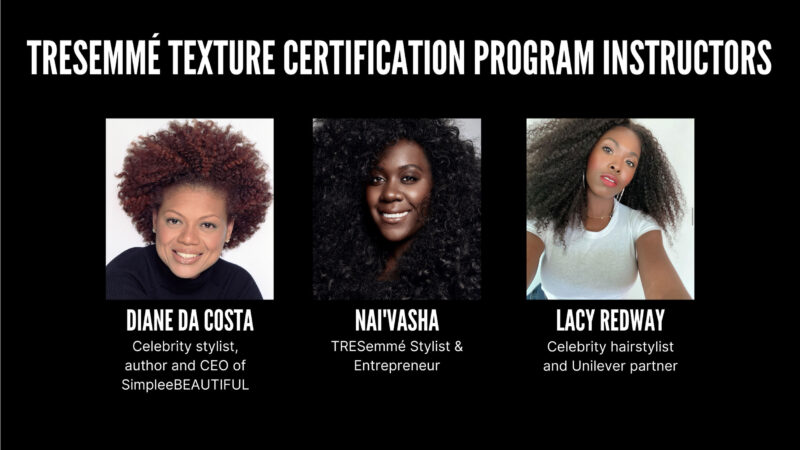 TRESemmé x SimpleeBEAUTIFUL Launch Texture Certification Program to Educate Stylists Nationwide in Textured Hair Care