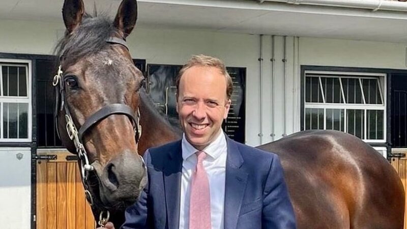 Matt Hancock left red-faced by awkward caption on Instagram picture of him and a horse