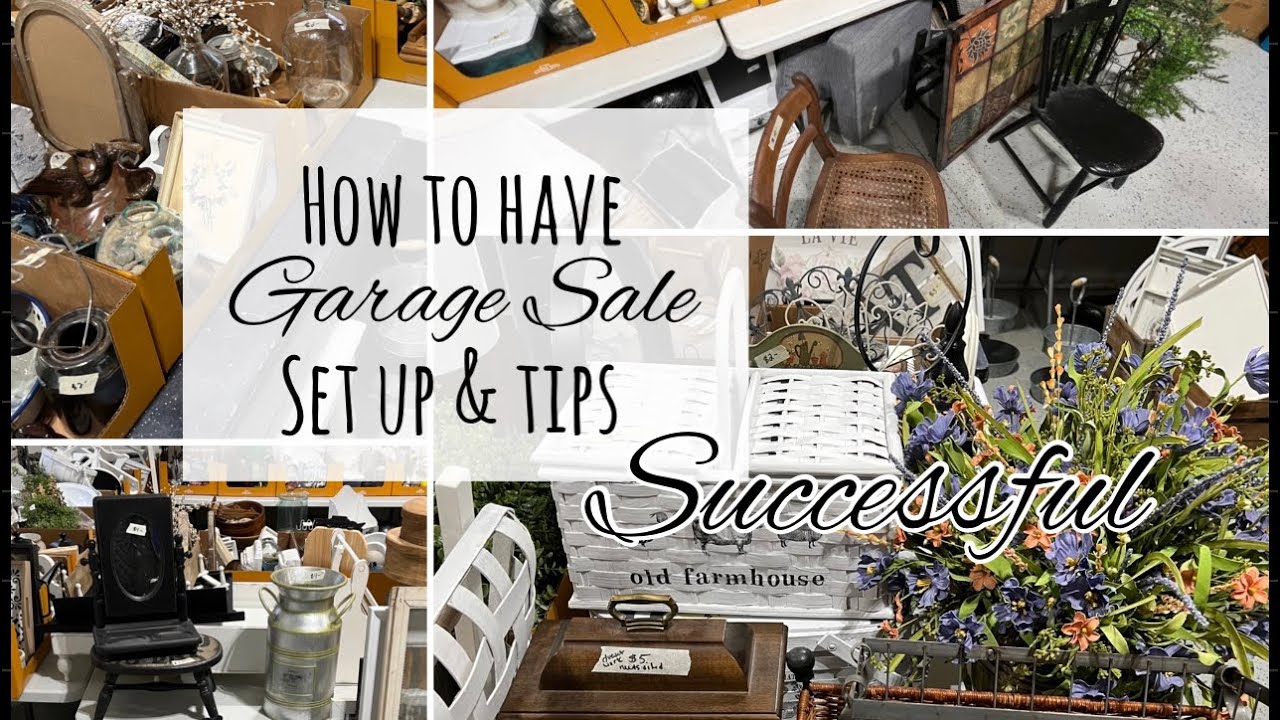 Garage Sale | Inventory Control How to Set-Up to Make the Most Money | Successful Sale