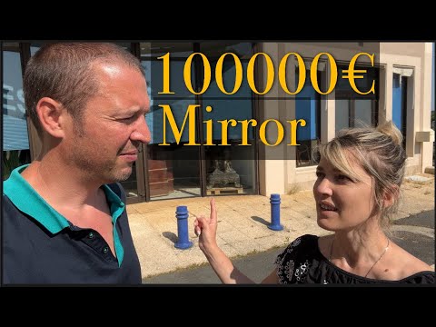 100K Mirror ,French Auction , A 1960 Line Vautrin Roi Witches Mirror