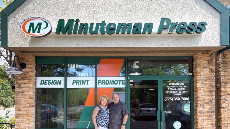 38-Year Printing Veterans Larry and Tami Jacobs Grow Sales After Buying New Minuteman Press Franchise in Carson City, NV