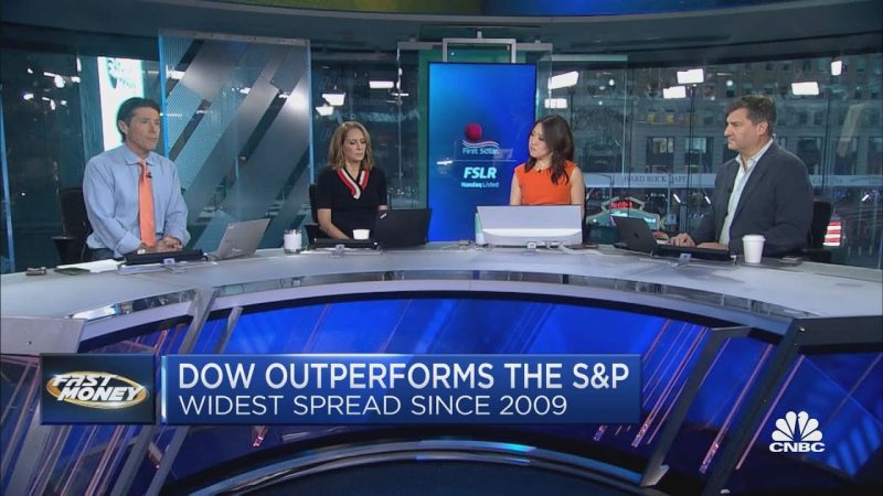 Chartmaster says short Dow, buy S&P after Dow's outperformance