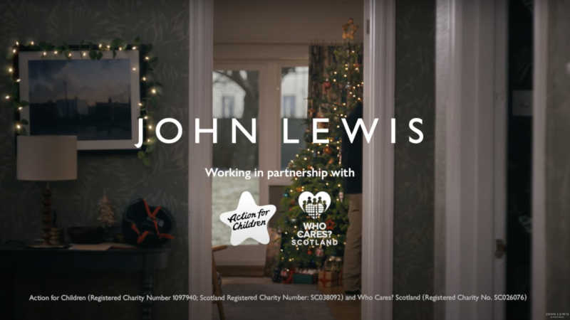 John Lewis launches Christmas ad with focus on children in care