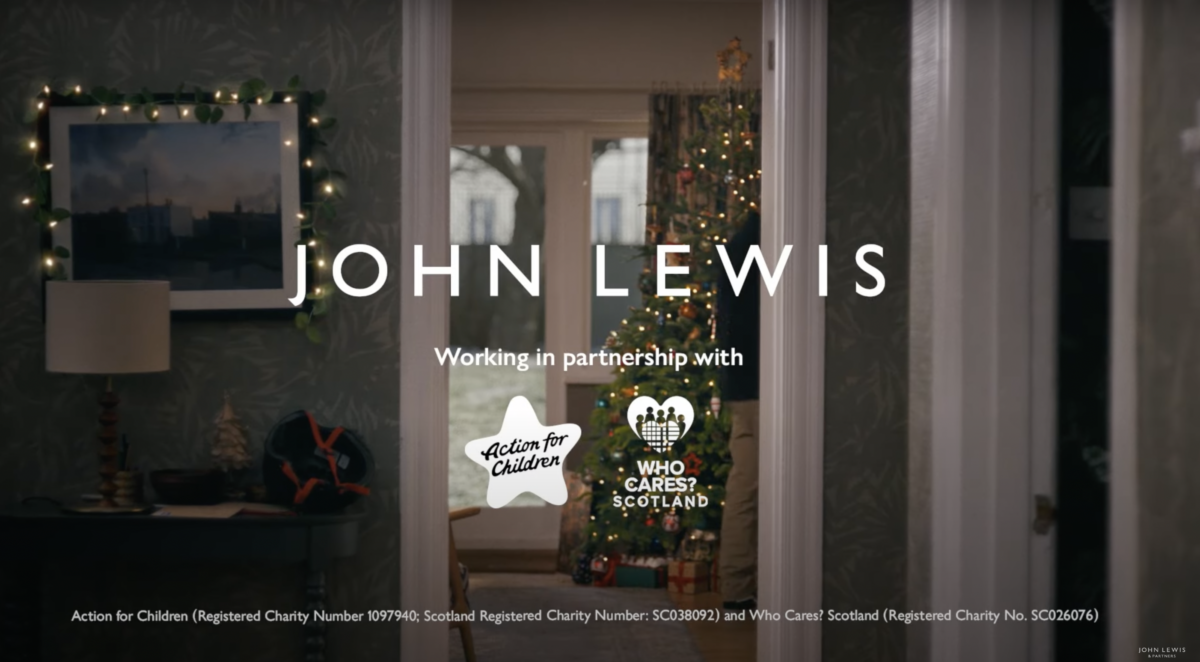 John Lewis launches Christmas ad with focus on children in care