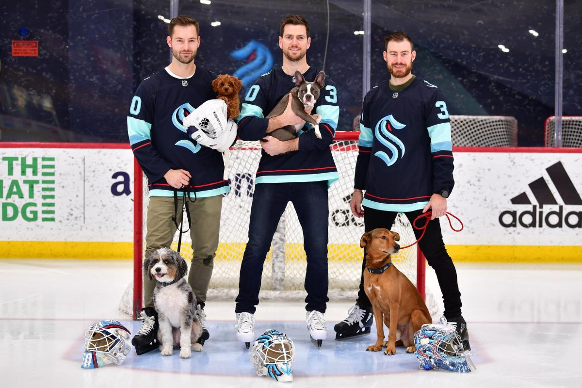 The Seattle Kraken Creates Charity Calendar Packed with Photos of the Players and Their Pups