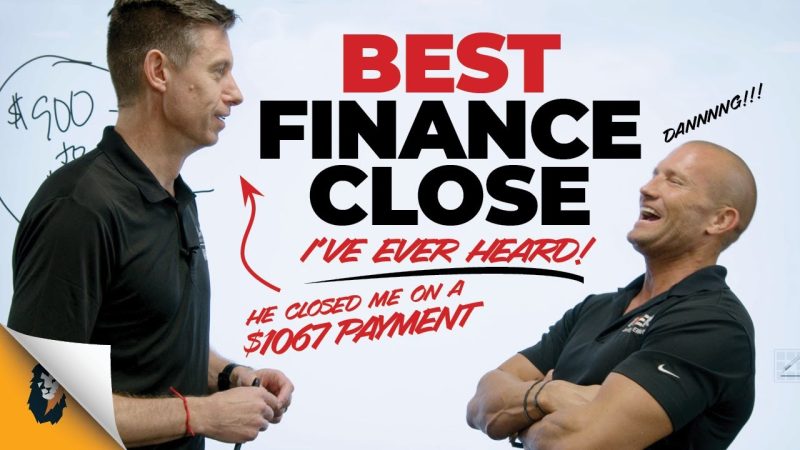 Sales Training // The BEST Payment Close in FINANCE // Andy Elliott