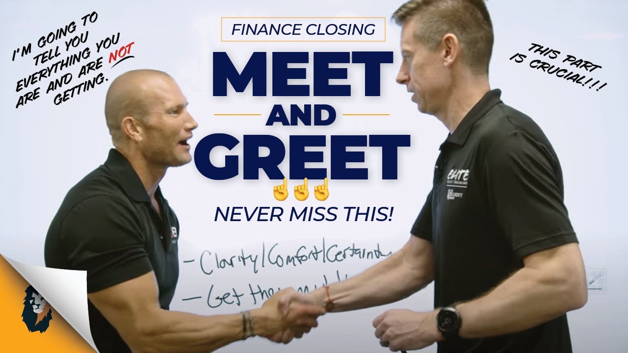 Finance Training // The Meet & Greet – Keeping the Customer a Hot Buyer // Andy Elliott