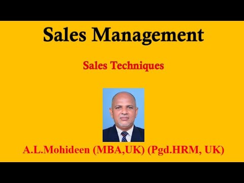 Sales Techniques