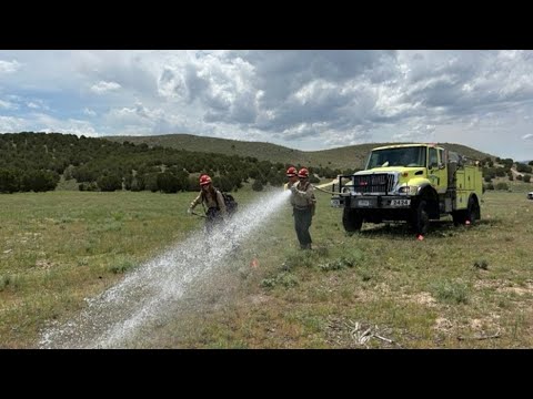 Wildland firefighters training at Camp Williams for threat of wildfire in Utah